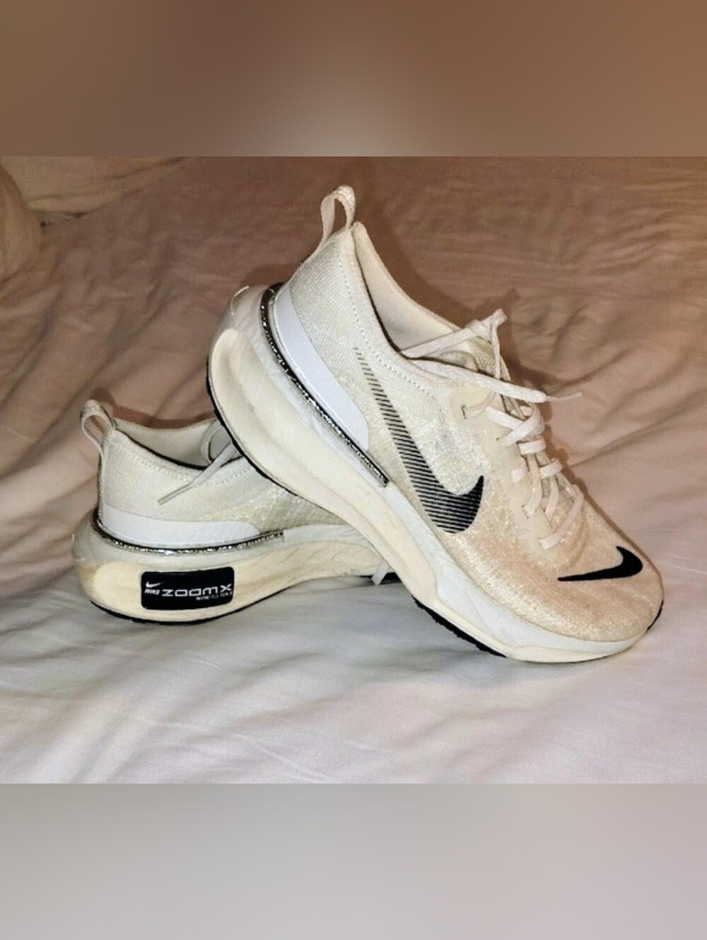 Nike White Cream & Black ZoomX Sneakers Women's 9.5